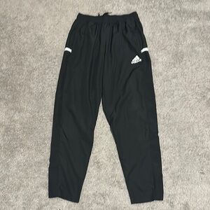 Adidas Men's Black Joggers with White Details